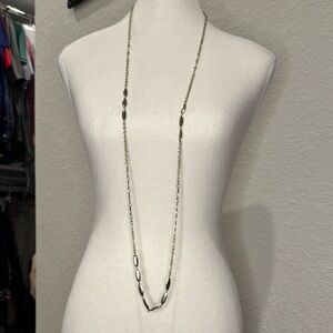 Minimalist Silver gold  Beaded Necklace with Pendant